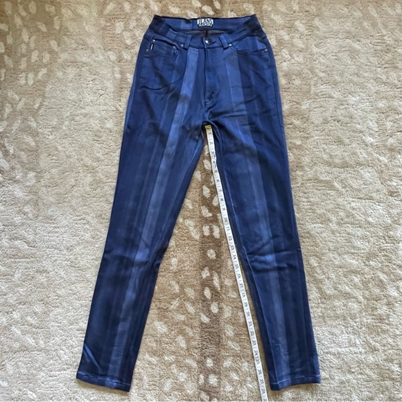 Iceberg Jeans Vintage Dark Blue Ombré Stripe Print Size 27 - Picture 6 of 15